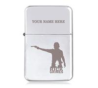 Notts Laser Rick Grimes Design - Personalised STAR Windproof Petrol Lighter