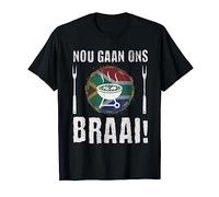 Nou Gaan Ons Braai South African BBQ Grill Saffa T-Shirt