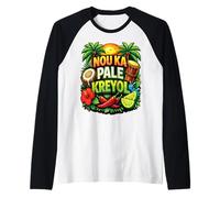 NOU KA Pale KREYOL - Caribbean Creole Raglan Baseball Tee