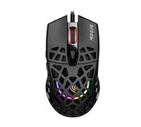 Noua Widow Gaming RGB Mouse with Cable, Pixart 3212 Sensor up to 7200 DPI [6 Adjustable Levels], Lightweight 68g, Honeycomb Gaming Mouse, Huano Long Life Switches, Black