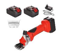 NOUCHU 13000mAh Rechargeable Sheep and Goat Wool Shearing Clipper with Charger (9 Curved Teeth)