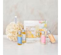 NOUGAT London Indulgence Ritual Collection Gift Set, 4 x 30ml Bath & Hair Care Minis with Bath Lily, Floral Pamper Gift for Her, Travel Size Beauty Set, Gift-Ready Box
