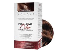 NOUGAT London Permanent Hair Colour Light Mahogany 100% Grey Coverage At-Home Colour Kit Gentle Botanical Formula with Hair Mask & Repair Essence 170ml