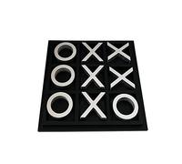 Noughts Crosses Game Wooden Tic Tac Toe Set Large Modern Home Decor Ornament