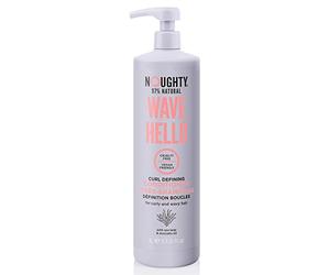 Noughty 97% Natural Wave Hello Curl Defining Conditioner to Condition Enhancing Soften and Define Curls with Sea Kelp Extract and Avocado Oil Sulphate Free Vegan Haircare 1L
