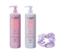 Noughty 97% Natural Wave Hello Shampoo and Conditioner Set for Curly Hair & Waves, Anti-Frizz Control, Sulphate-Free Hair Shampoo and Conditioner, Gentle Cleanse, Deep Hydration, Vegan, 2 x 1L