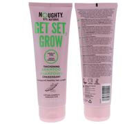 Noughty 97% Natural,Get Set Grow Hair Thickening Shampoo,Optimise Scalp Health,Stimulate Roots,Promote Hair Growth,with Organic Garden Pea Sprouts,Green Robusta Coffee Beans & Piroctone Olamine,250ml