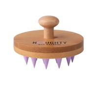 Noughty Scalp Massager - Bamboo & Silicone Hair and Scalp Brush for Gentle Exfoliation and Even Product Application