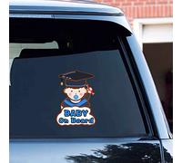 Nouiroy Baby on Board Sticker for Cars, Funny Baby Boy in Car Decal Stickers Future Doctor Baby in The Car Waterproof Auto Vinyl Sticker Safety Warning Sign for Cars SUV Window Bumper