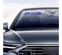 Nouiroy Signal WiFi Full Battery Sign Funny Stickers for Cars, Car Window Stickers Unique Vehicle Decals Styling Decorative Auto Rear Window Decal Electric Car Mirror Home Decoration, Blue