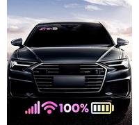 Nouiroy Signal WiFi Full Battery Sign Funny Stickers for Cars, Car Window Stickers Unique Vehicle Decals Styling Decorative Auto Rear Window Decal Electric Car Mirror Home Decoration, Laser White
