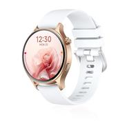 NOUKAJU Band for Fitpolo DR06/AR-01, SmartWatch Replacement Band,Soft Silicone Strap,SmartWatch Accessories,Replacement Strap for Fitpolo AR-01(White)