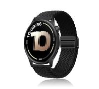 NOUKAJU Band for Oneplus Watch Lite, Breathable Braided Wristbands,Adjustable Wristband,Nylon Braided Band,Women Men,Replacement Strap for Oneplus Watch Lite SmartWatch(Black)