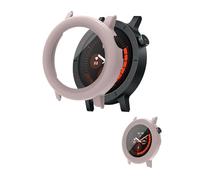 NOUKAJU Case for CMF Watch 3 Pro, Protective Cover SmartWatch,Built-in 9H Tempered Glass Film, Hard PC,Easy to Install,Screen Protector for Nothing CMF Watch 3 Pro(Pink)