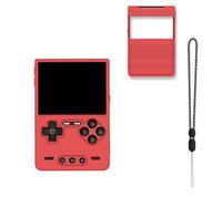 NOUKAJU Case for Trimui Brick, Game Console Case with Lanyard,Anti-Drop, Anti-Scratch,Shockproof,Silicone Protective Cover for Trimui Brick Handheld Game Console(Red)