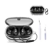 NOUKAJU for JBL Soundgear Clips Case Cover, Earphone Protective Case (with Carabiner + Lanyard + Cleaning Pen) Drop-Proof,Scratch-Proof,Protective Cover for JBL Soundgear Clips(Clear)