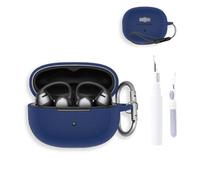 NOUKAJU for SHOKZ OpenDots One Case Cover, Earphone Protective Cover(with Carabiner + Lanyard + Cleaning Pen) Drop-Proof,Shock-Proof,Dust-Proof,Protective Case for SHOKZ E310(Blue)