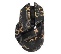 NOUKAJU Mouse Grip Tape Full Coverage for Razer Basilisk V3 Gaming Mouse, Mouse Anti Slip Grip Tape,Self-Adhesive PreCut Sweat-Resistant Professional Mice Upgrade Kit(Black&Gold)