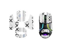 NOUKAJU Mouse Grip Tape Full Coverage for SteelSeries Rival 650, Mouse Anti Slip Grip Tape,Self-Adhesive PreCut Sweat-Resistant Professional Mice Upgrade Kit(White)