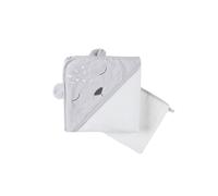 NOUKIE'S - Bath Towel Set - Bath Cape + Glove - Babou & Kendi - Grey