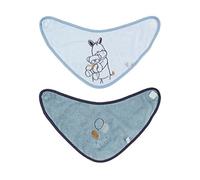 Noukies bb1739.20 Achille and Zebrito Bandana Bib - Blue