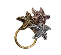 NOUMANDA Fashion Cute Starfish 3 Color Gold Rose Gold Silver Alloy Eyeglass Holder Magnetic