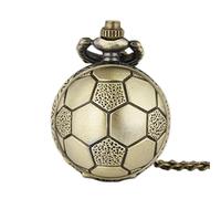 NOURIS Pocket Watch and Chain,Men Vintage Pocket Watch with Chain Casual Round Quartz Clock Pendant for The Football-Loving Dad