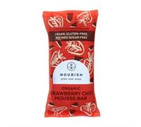 Nourish Grow Cook Enjoy Nourish Organic Strawberry Choc Mousse Bar 60g