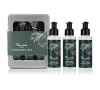 Nourish London Gardener's Gift Set | Lemon & Black Pepper Hand Wash, Scrub & Lotion Trio | Certified Organic | 100% Vegan | Made in UK