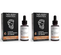 NOURISH MANTRA Advanced Beard Growth Oil Serum 30 ml | Beard Oil for Fuller & Thicker Beard Growth (Pack of 2)