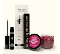 Nourish Mantra - All-Day Liquid Eyeliner Waterproof 3ml & Beetroot Lip Balm with SPF 12 g
