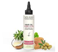 Nourish Mantra Cosmic Sutra Hair Growth Oil- 100 ml | For Women & Men | With Godness Of Vitamin E, Gotu Kola & Argan Oil | Hair Fall Control Oil | 100% Natural Oil | For All Hair Types