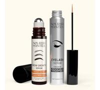 Nourish Mantra Eyelash Growth Serum (3ml) & Brow Growth Serum (10ml) | For Longer Lashes & Fuller Brows | Infused with Tetrapeptide, Pentapeptide, Redensyl | Suits All Skin Types | For Women & Men