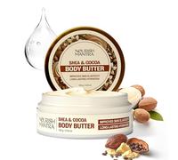 Nourish Mantra Shea & Cocoa Body Butter | Creamy Moisturizer for Long-Lasting Moisture & Soft Skin | Infused with Shea Butter & Cocoa Butter | Suits All Skin Types | For Women & Men | 100 g