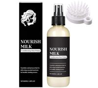 Nourish Milk Conditioning Hair Primer, Lightweight Leave-In Moisturizer for Soft, Hair Smooth Spray Hairs Care, Nourishing & Smooth, Anti Frizzy Dry Hairs, Intensely Moisturizes (1Pcs)