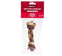 Nourish My Petby House of Paws Sweet Potato and Chicken Braid Dog Treats, 3% Fat, Boredom Breaker with Vitamin E- Small (15cm) Treats for Dogs