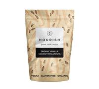 Nourish Organic Vanilla Coconut Macaroons - Keto Snacks - Vegan, Gluten Free, Dairy Free Healthy Snacks made with Natural Ingredients - 110g (Pack of 1)