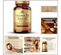Solgar Vitamin D3 (Cholecalciferol) 4000iu - 120 Vegicaps