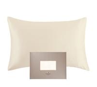 NourishbySK 22 Momme Mulberry Silk Pillowcase for Hair & Skin Grade 6A Mulberry Silk Bedding Pillow Case - Both Side Natural Silk Pillowcase for Sumptuously Deep Beauty Sleep (50x75)