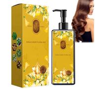 Nourishing Herbal Hair Dye, Nourishing Plant-Based Hair Color, Natural Plant Hair Dye, Hair Color Shampoo for Gray Hair Coverage & Color, Gentle Hair Dyes Shampoo for Women and Men, 300ML (Brown)