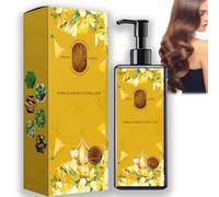 Nourishing Plant-Based Hair Color, 300ml Single Agent Floral Dye, Plant Based Hair Dye, Softens and Adds Shine for Men & Women (Black)