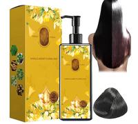 Nourishing Plant-Based Hair Color, Long-Lasting & Natural Hair Color Shampoo For Coverage,Single Agent Floral Dye,Softens And Adds Shine For Men & Women,1 Pcs