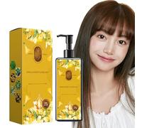 Nourishing Plant-Based Hair Color, Long-Lasting & Natural Hair Color Shampoo for Gray Coverage, Plant-Based Formula for Men & Women - Instant Effect (Brown)