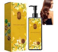 Nourishing Plant-Based Hair Color, Long-Lasting & Natural Hair Color Shampoo for Gray Coverage, Softens and Adds Shine, Botanical Gentle Hair Coloring Cream for Men & Women (Dark Brown)