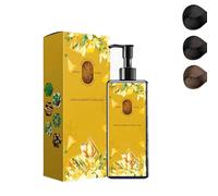 Nourishing Plant-Based Hair Color Long-Lasting & Natural Hair Color Shampoo Single Agent Floral Dye for Gray Coverage Softens and Adds Shine for Men & Women