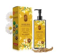 Nourishing Plant-Based Hair Color, Plant Single Dose Floral Fragrance Dye, Herbal Hair Dye, Instant Hair Dye Shampoo, Long-Lasting Natural Hair Color Shampoo for Women Men (Black Tea Brown, 300ml)