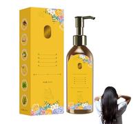 Nourishing Plant-Based Hair Color Regular - Soilzen Single-Dose Floral Fragrance Hair Dye, Simply Apply It like Shampoo for an Effortless At-Home Color Change, Covering Gray Hair (Natural Black)
