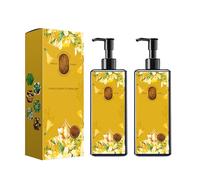 Nourishing Plant-Based Hair Color, Single Agent Floral Dye, Long-Lasting & Natural Hair Color Shampoo for Gray Coverage (2*Dark brown)
