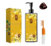 Nourishing Plant-Based Hair Color, Single Agent Floral Dye, Natural Long-Lasting, Gray Coverage, Softens and Adds Shine, for Women Men (Brown)