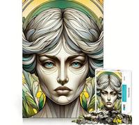 Nouveau Grace Portrait Jigsaw Puzzles for Adults1000 Piece Strengthen Memory Home Activity Clean Edge Festive Gift (38x26cm)